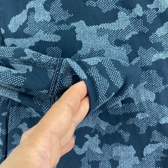 Lululemon Run Briskly 1/2 Zip Heritage Camo Jacquard Black Lunar Rock - Picture 9 of 11